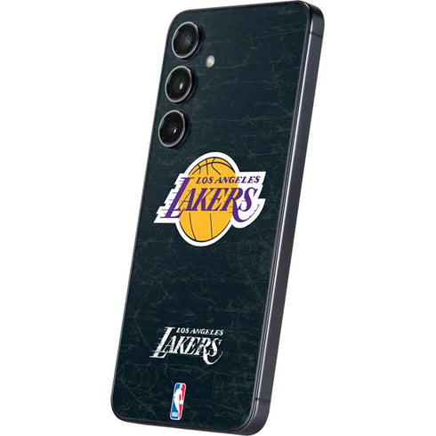 NBA Los Angeles Lakers Black Primary Logo Galaxy S25 Skin